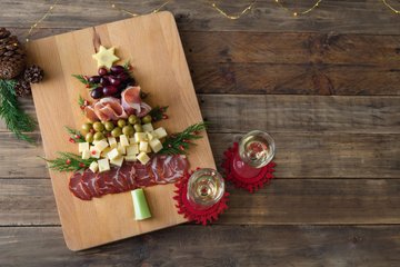 Receta Tabla de Navidad con quesos y embutidos