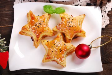 Receta Estrellitas de hojaldre rellenas