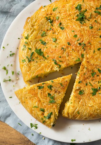 Receta Frittata di pasta (tortilla de espaguetis a la napolitana)