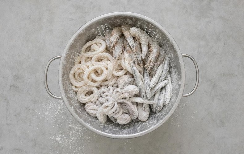 Fritto misto di pesce: paso 2