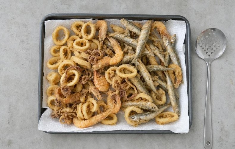 Fritto misto di pesce: paso 4