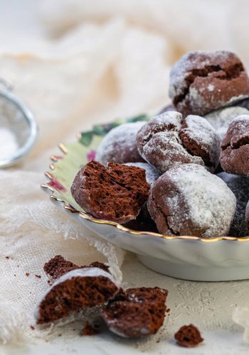 Receta Crinkle cookies de chocolate