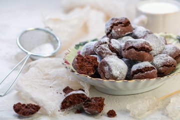 Receta Crinkle cookies de chocolate
