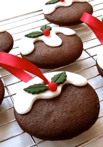 Receta Galletas de cacao para colgar en el árbol
