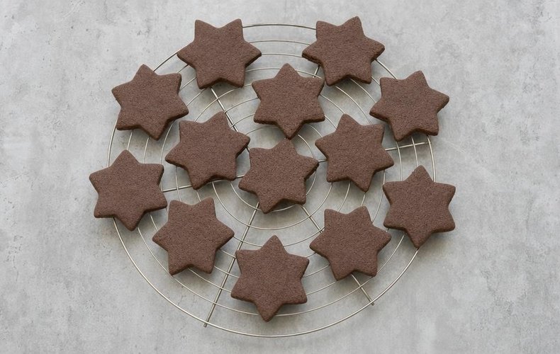 Galletas de Navidad de cacao: paso 4
