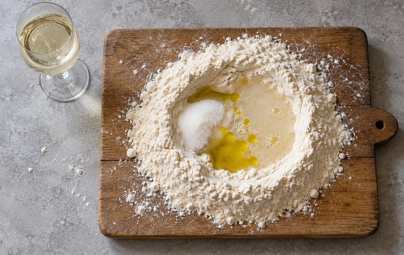 Galletas de prosecco: paso 1