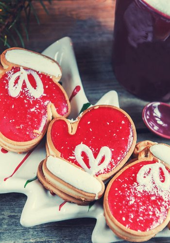 Receta Galletas guantes de Papá Noel