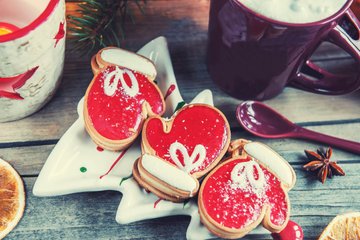 Receta Galletas guantes de Papá Noel