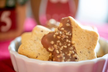 Receta Galletas de masa quebrada de avellana