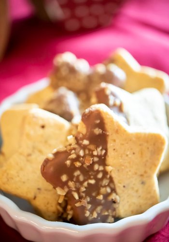 Receta Galletas de masa quebrada de avellana