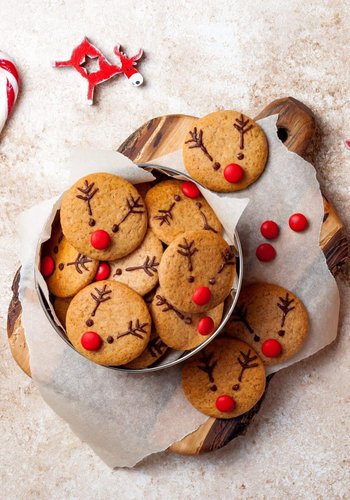 Receta Galletas con forma de reno