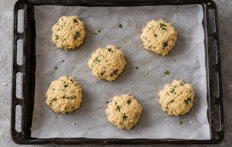 Galletas saladas de parmesano: paso 3