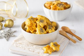 Receta Galletas saladas de Navidad