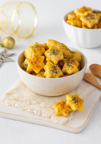 Receta Galletas saladas de Navidad