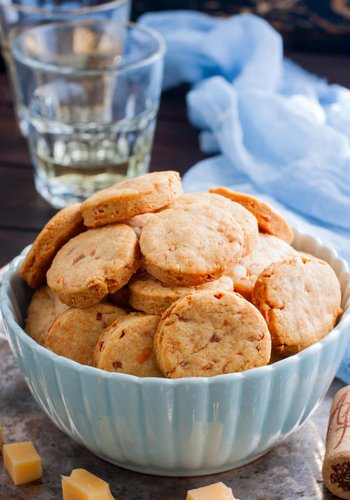 Receta Galletas saladas de pimiento y panceta