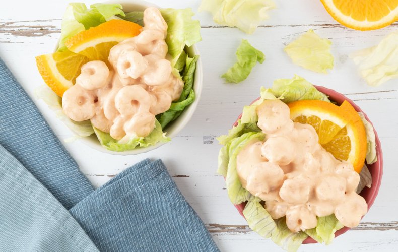 Gambas con salsa rosa