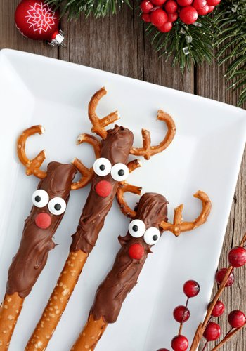 Receta Grissini de chocolate de Navidad