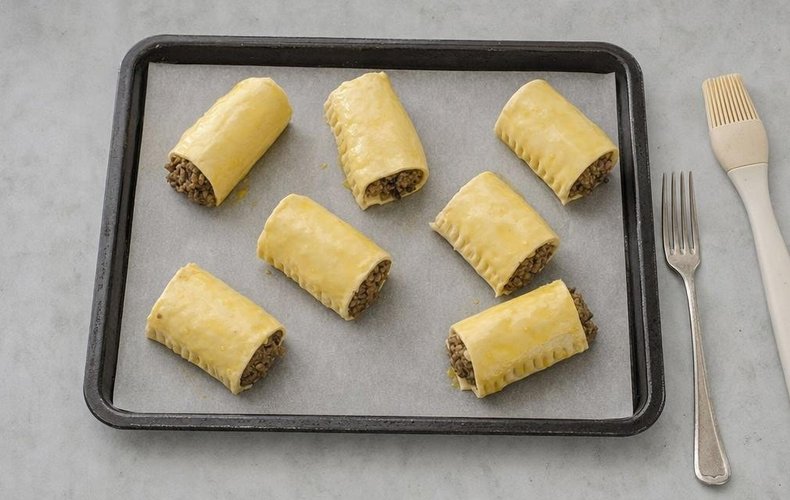 Hojaldritos de champiñones: paso 5