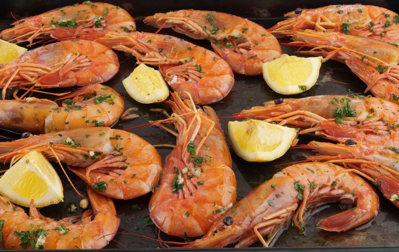 Langostinos al horno