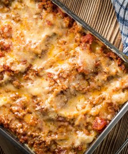 Receta Lasaña con ragú de salchicha