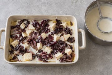 Lasaña de radicchio: paso 3
