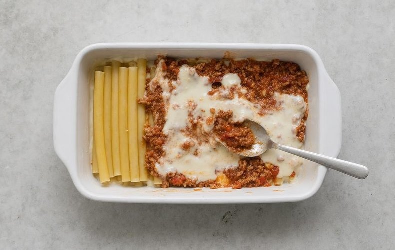 Lasaña de ziti: paso 4