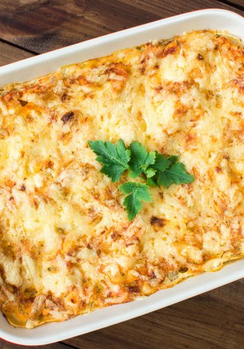 Receta Lasaña integral con manzana y gorgonzola