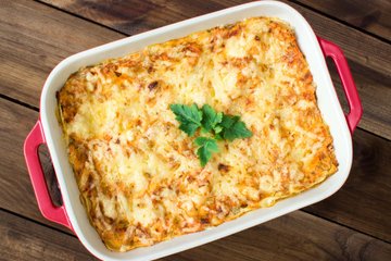 Receta Lasaña integral con manzana y gorgonzola