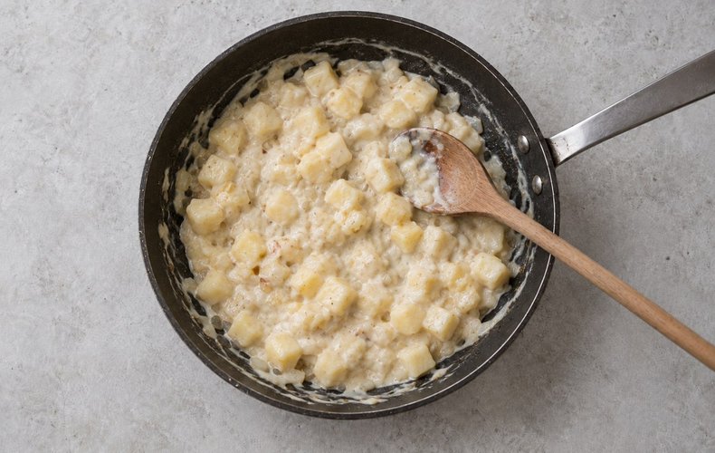 Lasaña integral con manzana y gorgonzola: paso 3