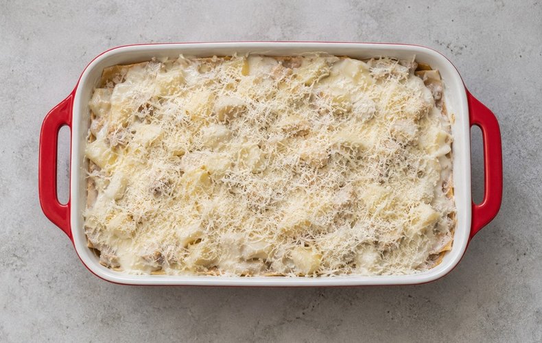 Lasaña integral con manzana y gorgonzola: paso 6