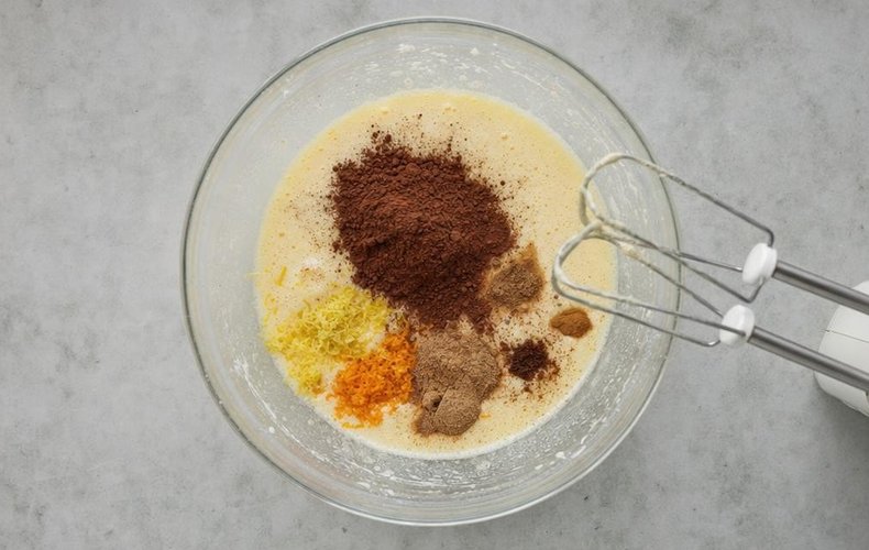 Lebkuchen, galletas especiadas de Navidad: paso 2