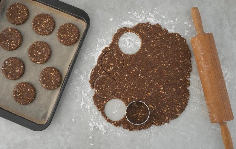 Lebkuchen, galletas especiadas de Navidad: paso 4
