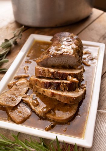 Receta Lomo de cerdo con boletus