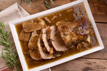 Receta Lomo de cerdo con boletus