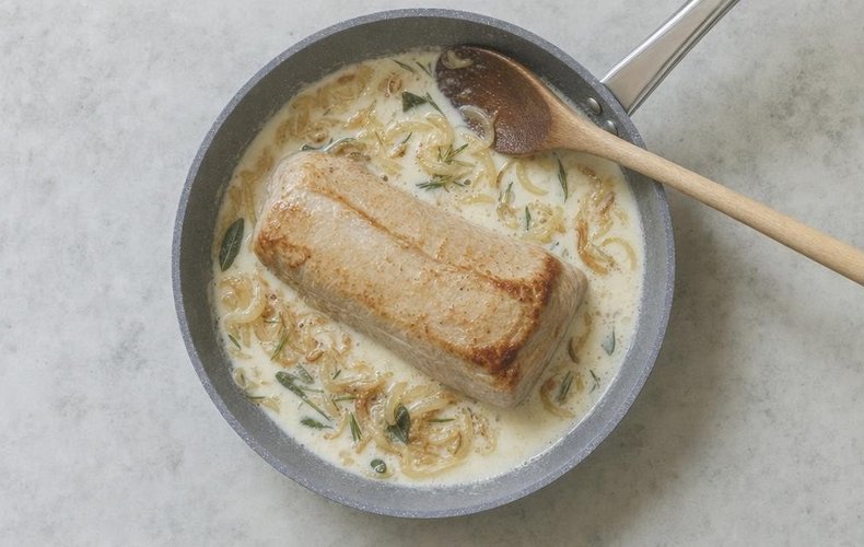 Lomo de cerdo con leche: paso 2