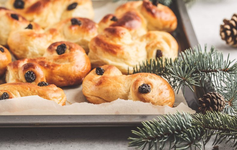 Receta de los lussekatter de Santa Lucía