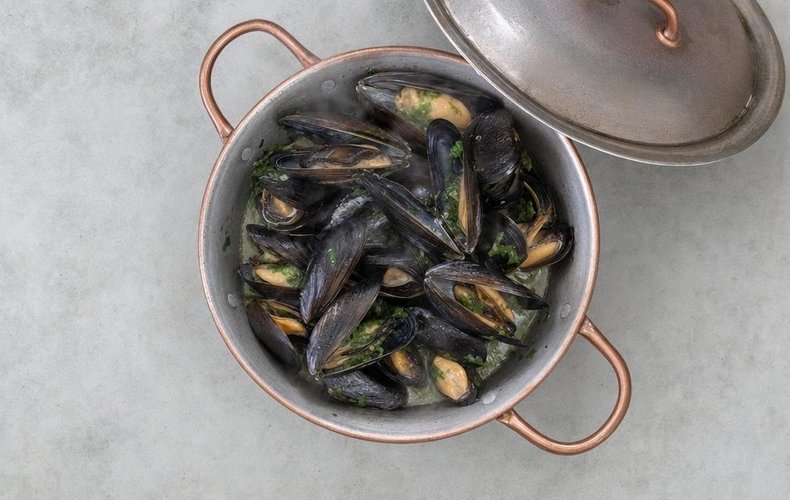 Mejillones a la marinera italiana: paso 3