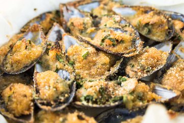 Receta Mejillones gratinados