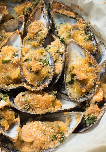 Receta Mejillones gratinados