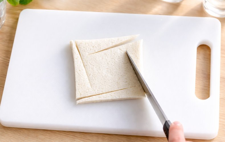 Preparación de los molinillos de pan de molde