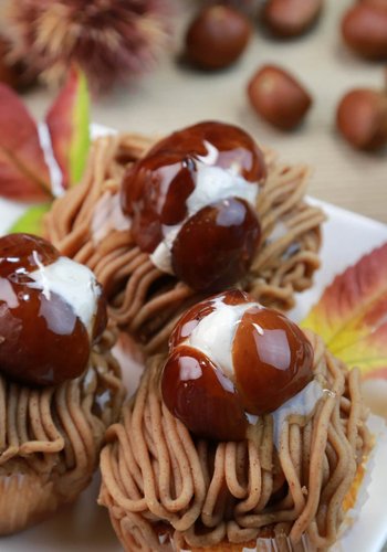 Receta Monte Bianco (postre de castañas y nata)