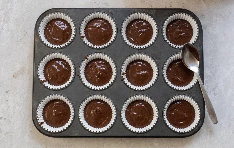 Muffins de reno de Navidad: paso 3