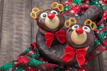 Receta Muffins de reno de Navidad