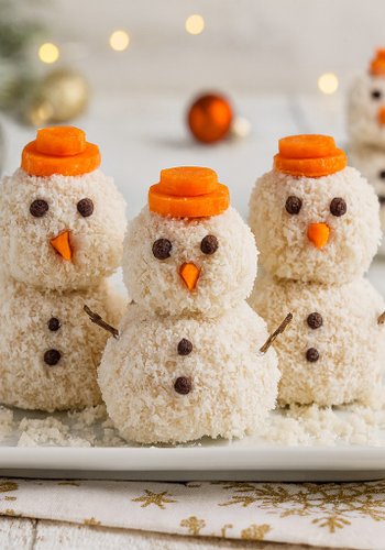 Receta Muñecos de nieve salados