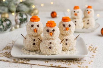 Receta Muñecos de nieve salados