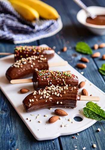 Receta Plátanos con chocolate