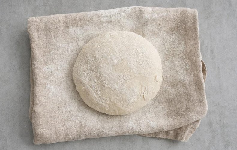 Pan en olla sin amasado: paso 3