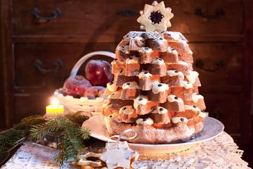 Receta Pandoro relleno de crema de mascarpone