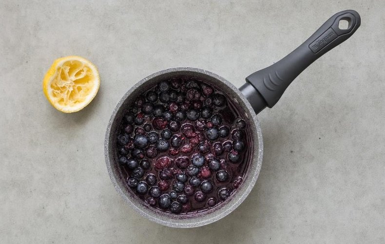 Panna cotta con arándanos: paso 5
