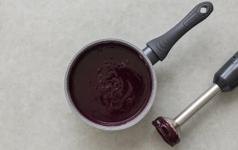 Panna cotta con arándanos: paso 6